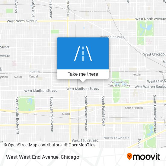 Mapa de West West End Avenue