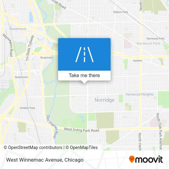 Mapa de West Winnemac Avenue