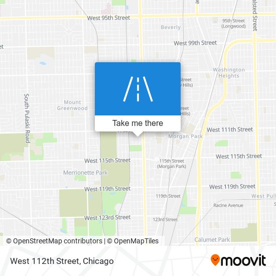 West 112th Street map