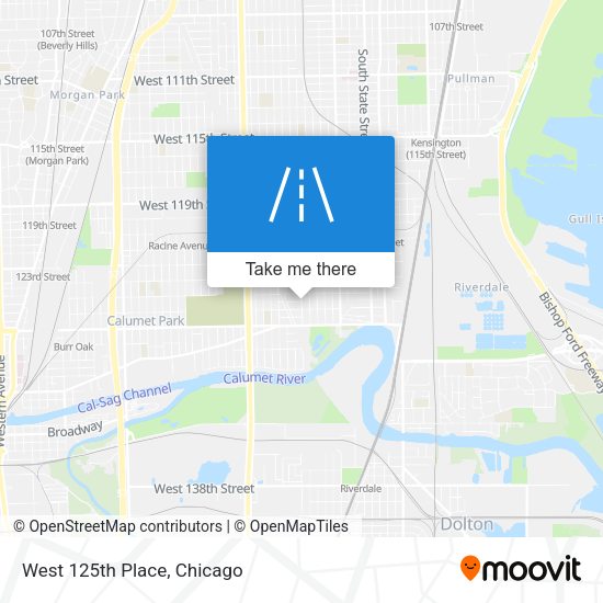 Mapa de West 125th Place