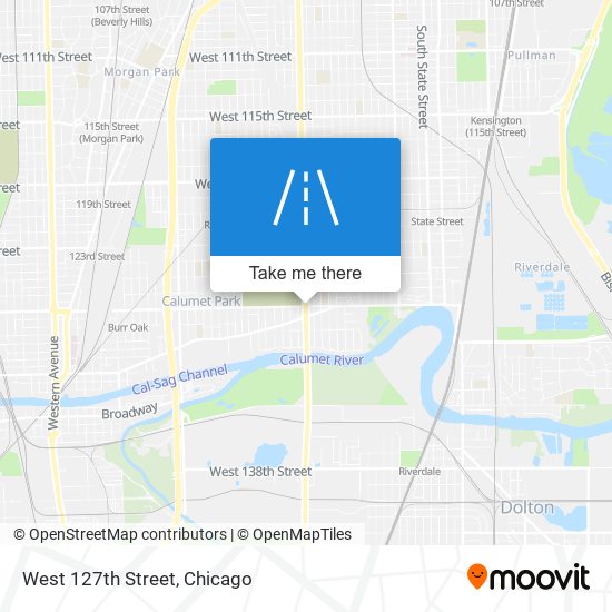 Mapa de West 127th Street