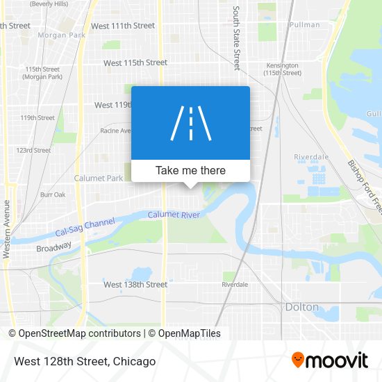 Mapa de West 128th Street