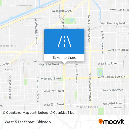 West 51st Street map