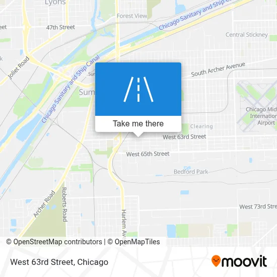 West 63rd Street map