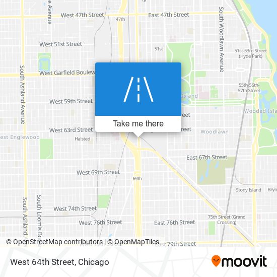 West 64th Street map