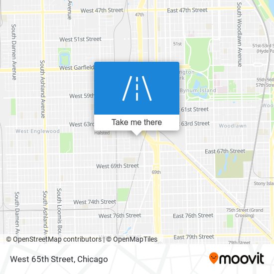 West 65th Street map