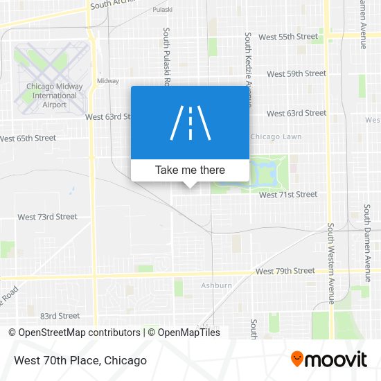 Mapa de West 70th Place