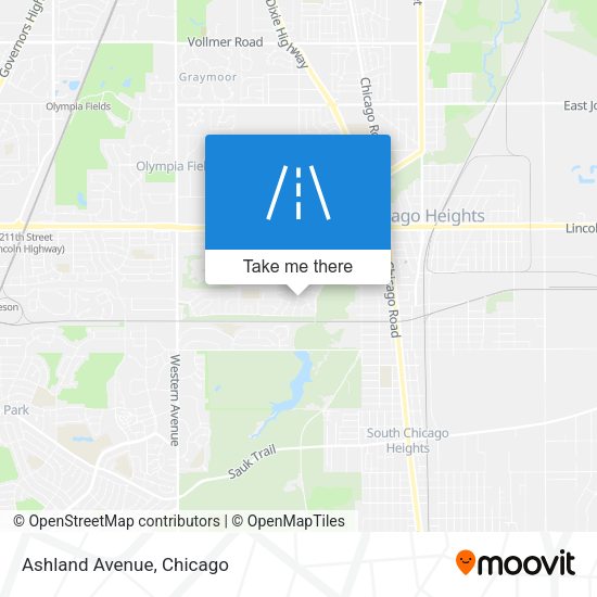 Mapa de Ashland Avenue