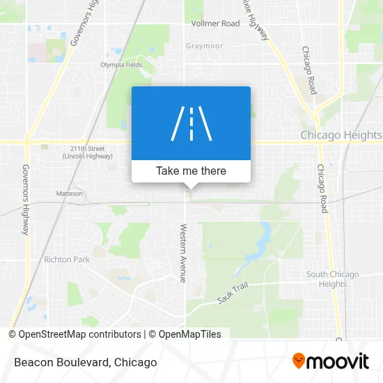 Beacon Boulevard map