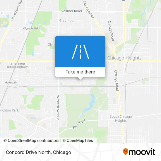 Concord Drive North map