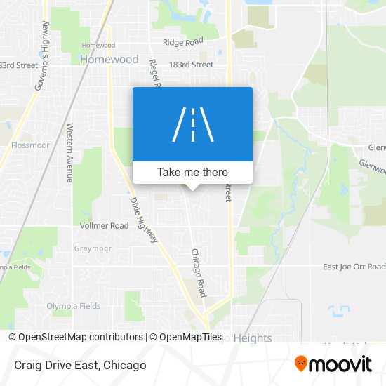 Craig Drive East map