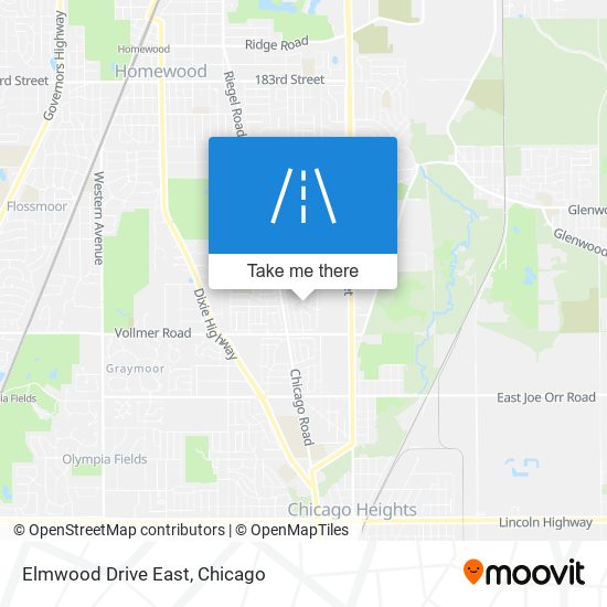 Elmwood Drive East map