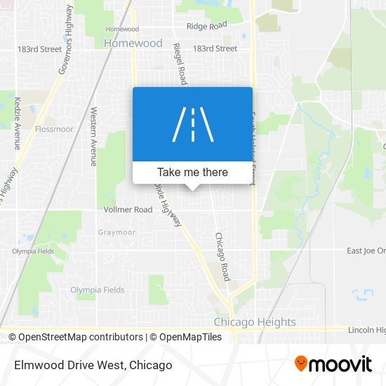 Elmwood Drive West map