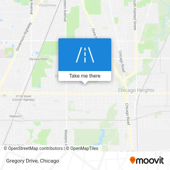 Gregory Drive map