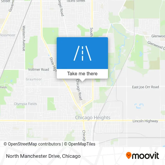 North Manchester Drive map