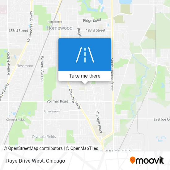 Raye Drive West map