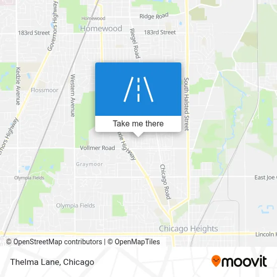 Thelma Lane map