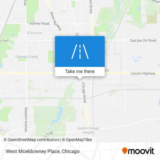 West Mceldowney Place map