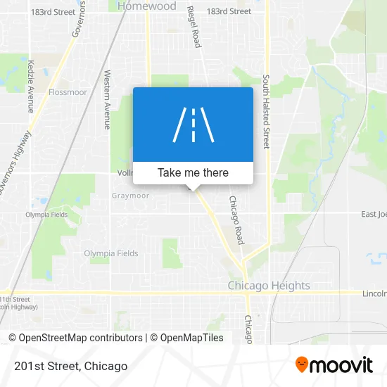 201st Street map
