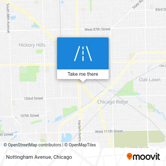 Nottingham Avenue map