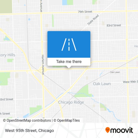 Mapa de West 95th Street