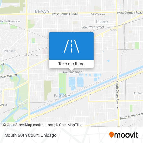 South 60th Court map