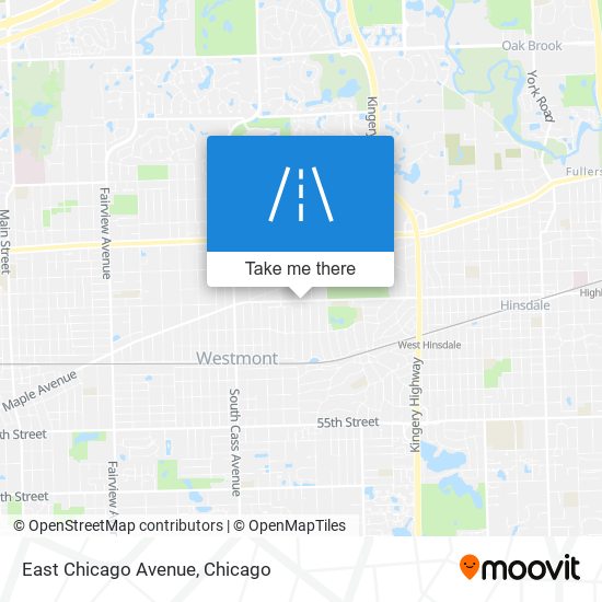 Mapa de East Chicago Avenue