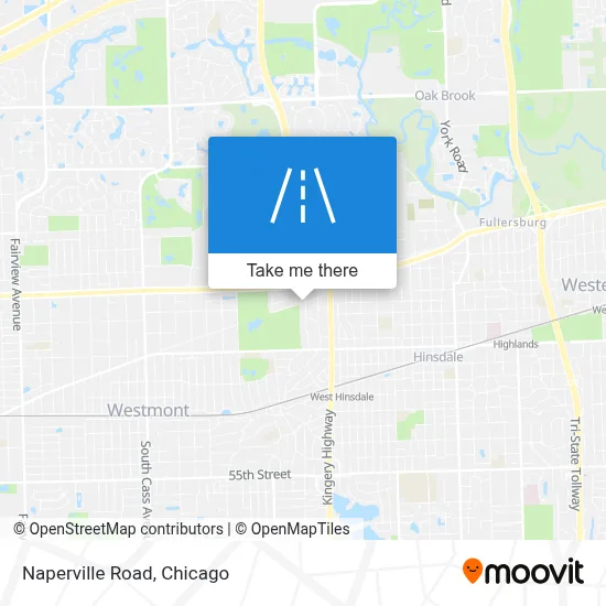 Naperville Road map