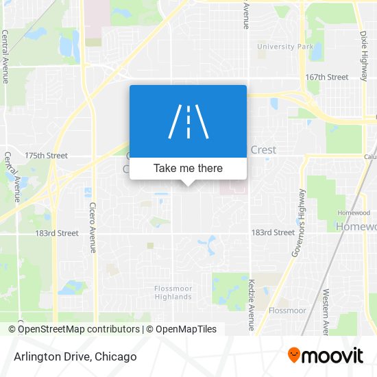 Arlington Drive map