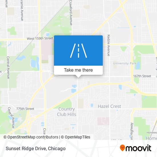 Sunset Ridge Drive map