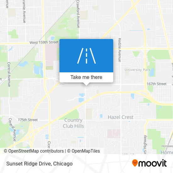 Sunset Ridge Drive map