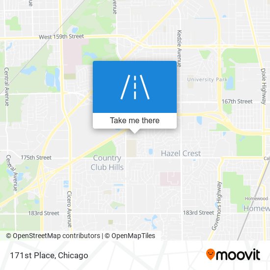 171st Place map