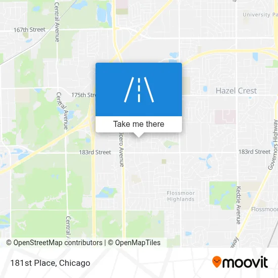 181st Place map