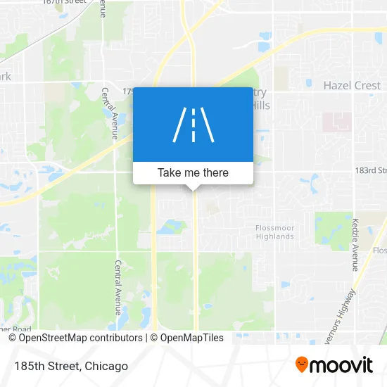 185th Street map