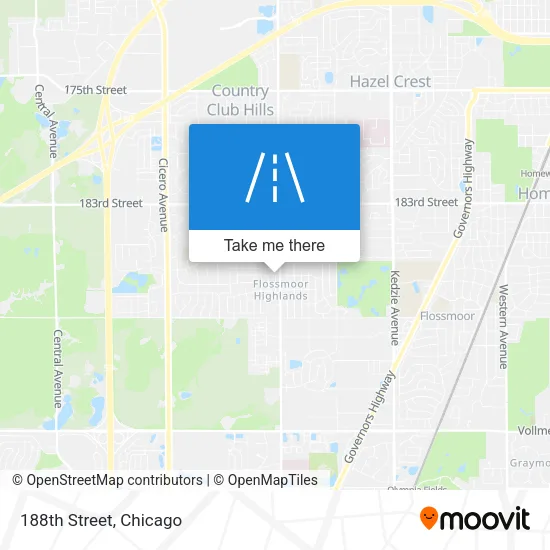 188th Street map