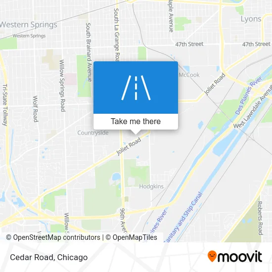 Cedar Road map