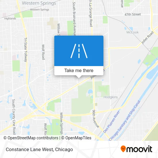 Constance Lane West map