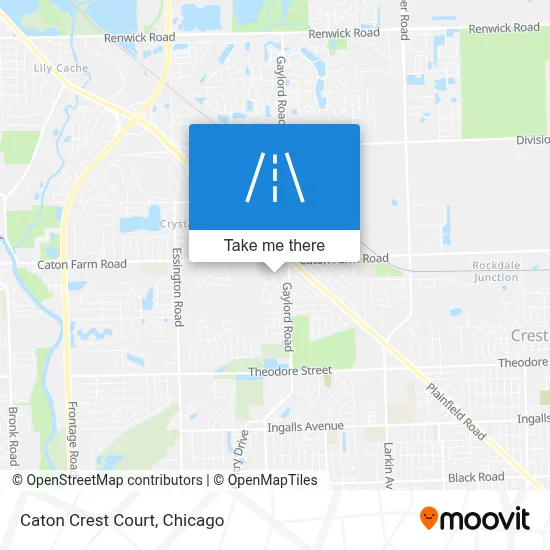 Caton Crest Court map