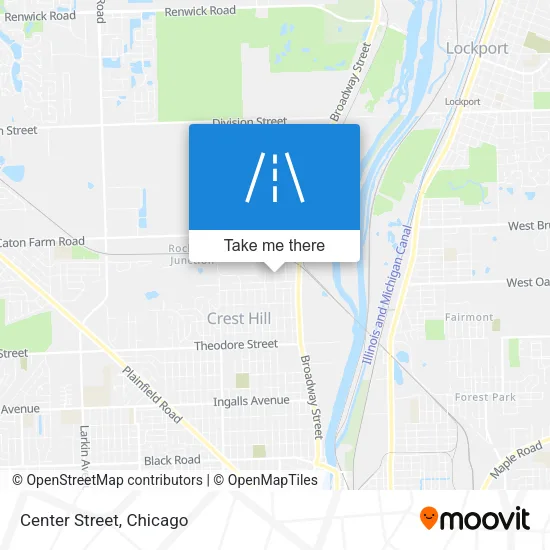 Center Street map