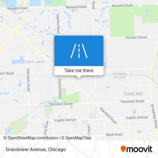 Mapa de Grandview Avenue