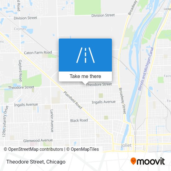 Mapa de Theodore Street