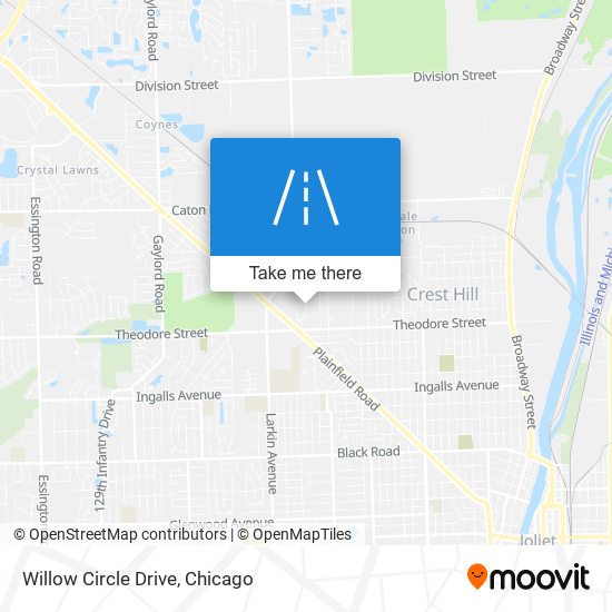 Willow Circle Drive map