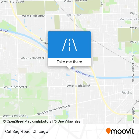 Cal Sag Road map