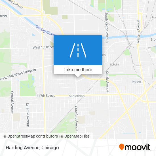 Mapa de Harding Avenue