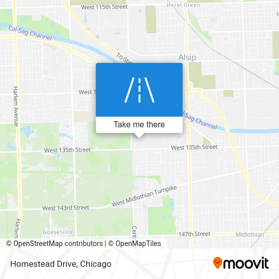Homestead Drive map