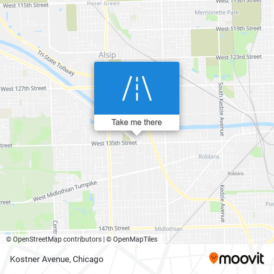 Kostner Avenue map