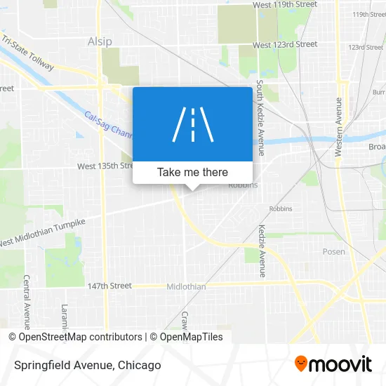 Springfield Avenue map