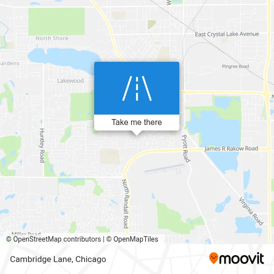 Cambridge Lane map