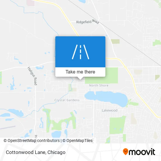 Cottonwood Lane map