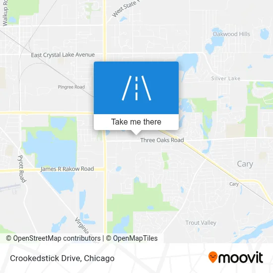 Crookedstick Drive map